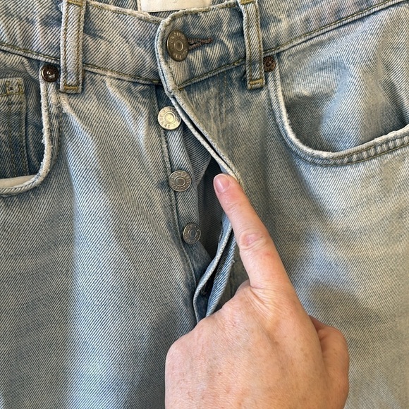 Boyish The Billy High Rise Skinny Jeans Light Wash Sunrise Rigid Denim Size 26 - Picture 3 of 16